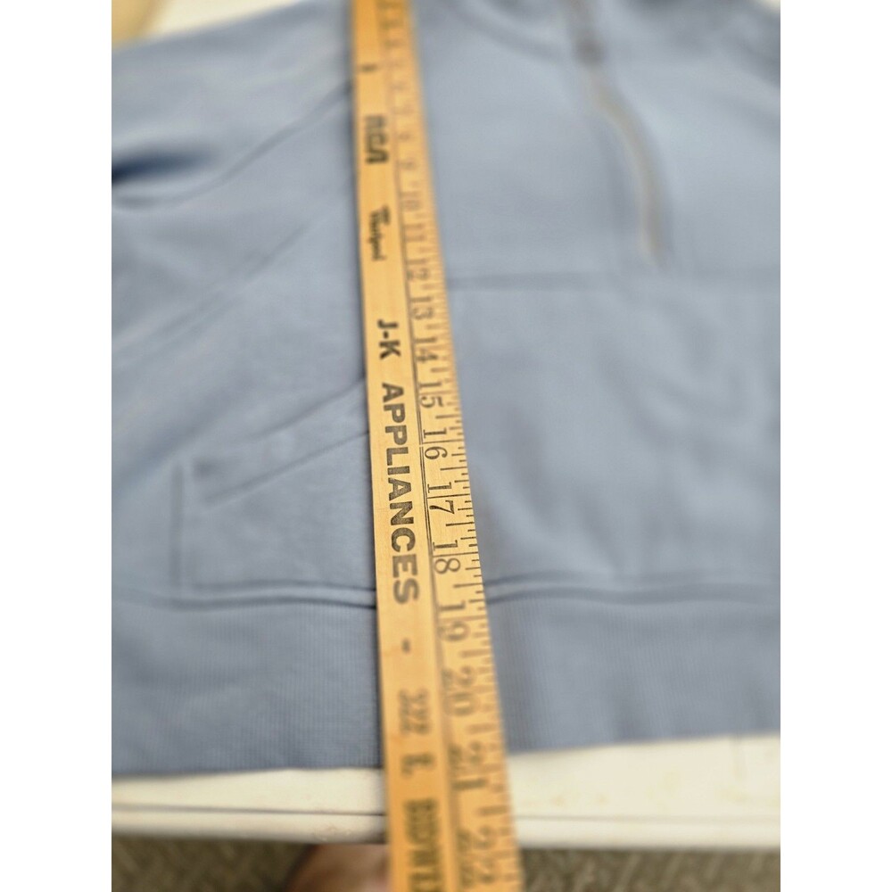 Lululemon Oversized Scuba Half Zip blue Cropped Hoodie XL/XXL - Picture 8 of 9